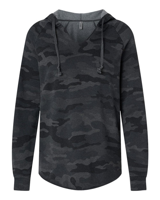 Independent Trading Co. - Women’s Lightweight California Wave Wash Hooded Sweatshirt - PRM2500