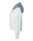 MV Sport-  Women's Sueded Fleece Colorblocked Crop Hooded Sweatshirt - W23716