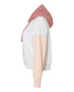 MV Sport-  Women's Sueded Fleece Colorblocked Crop Hooded Sweatshirt - W23716