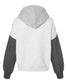 MV Sport-  Women's Sueded Fleece Colorblocked Crop Hooded Sweatshirt - W23716
