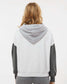MV Sport-  Women's Sueded Fleece Colorblocked Crop Hooded Sweatshirt - W23716
