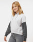 MV Sport-  Women's Sueded Fleece Colorblocked Crop Hooded Sweatshirt - W23716